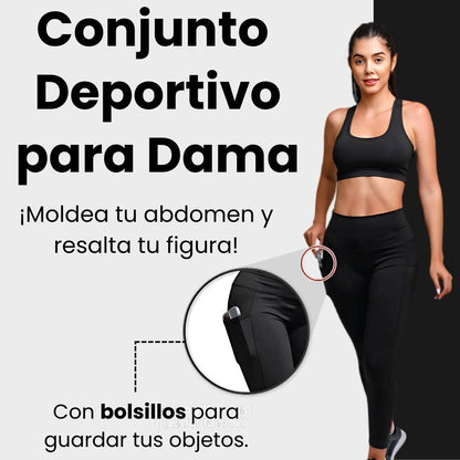 Conjunto deportivo para dama | Negro